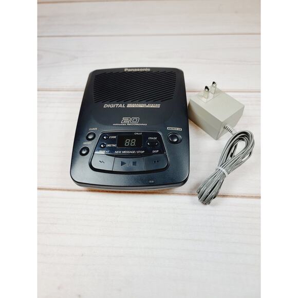 Panasonic KX-TM85-B Black Digital Telephone Answering System With AC Adapter - Picture 1 of 12